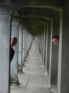 Nate and Anne on Outside Path at Angkor Wat