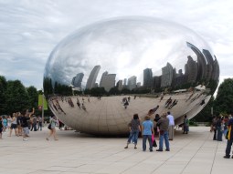Chicago Skyline in the Bean. Chicago, 2011.
